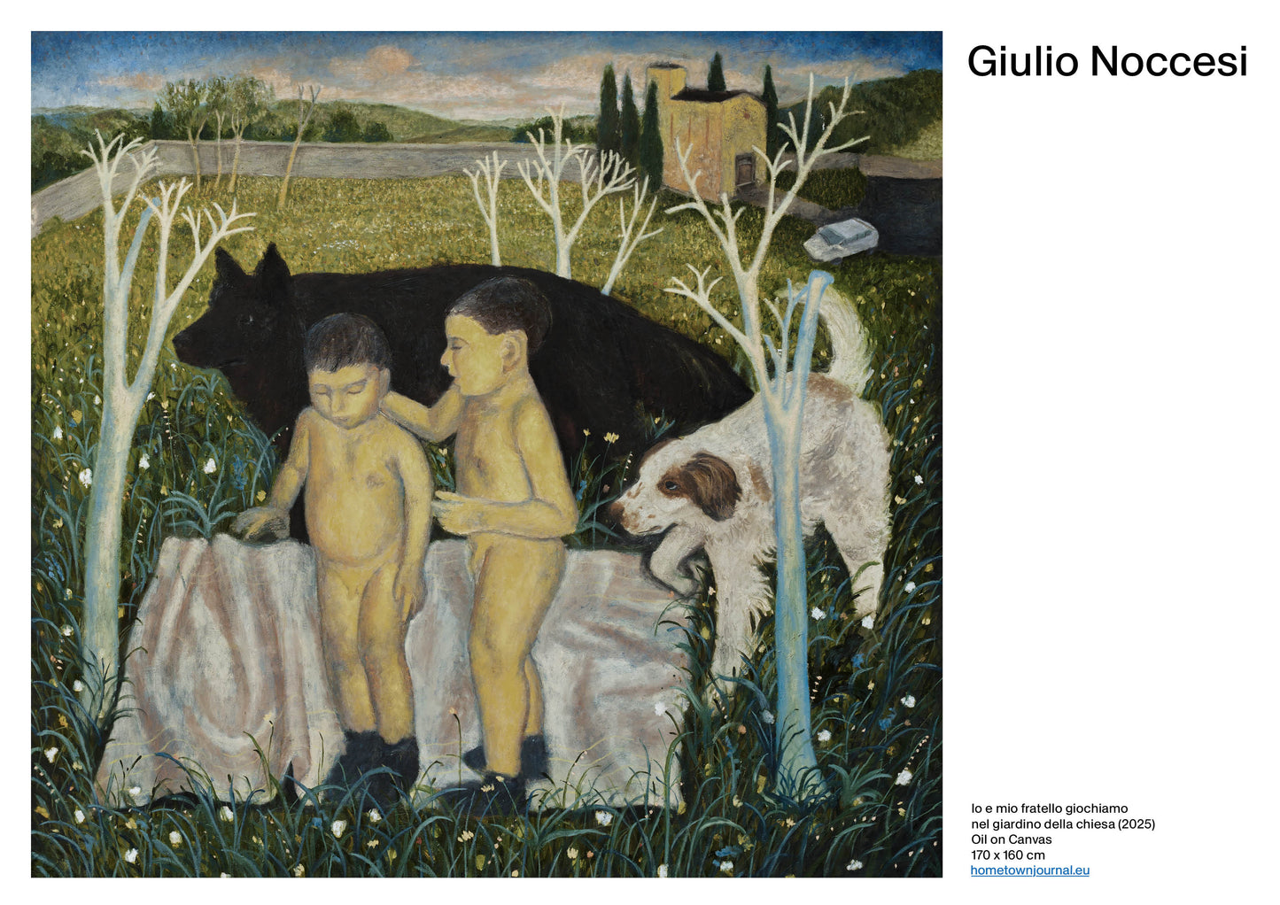 Io e mio fratello giochiamo  nel giardino della chiesa (2025)
