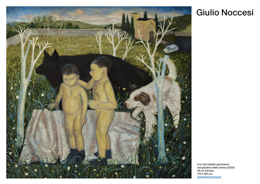 Io e mio fratello giochiamo  nel giardino della chiesa (2025)
