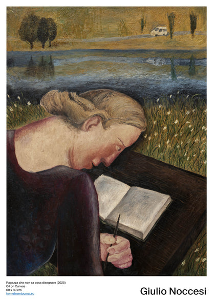 Ragazza che non sa cosa disegnare (2025)