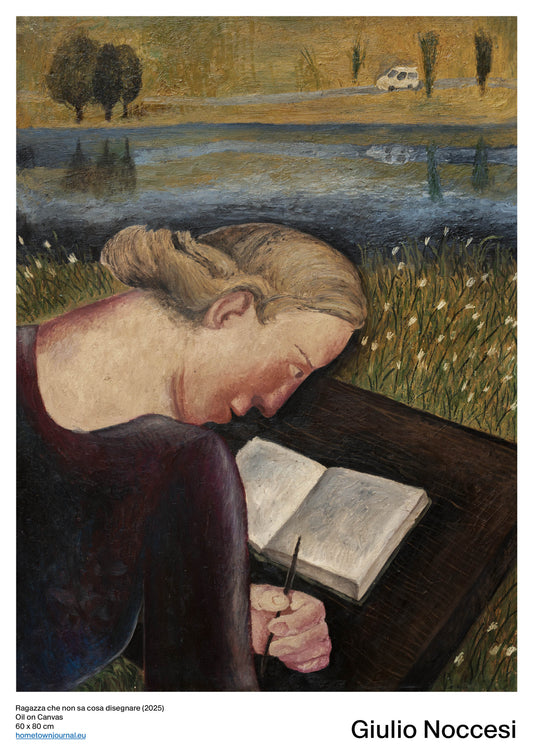 Ragazza che non sa cosa disegnare (2025)