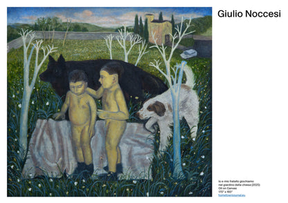 Io e mio fratello giochiamo  nel giardino della chiesa (2025)