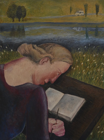Ragazza che non sa cosa disegnare (2025)